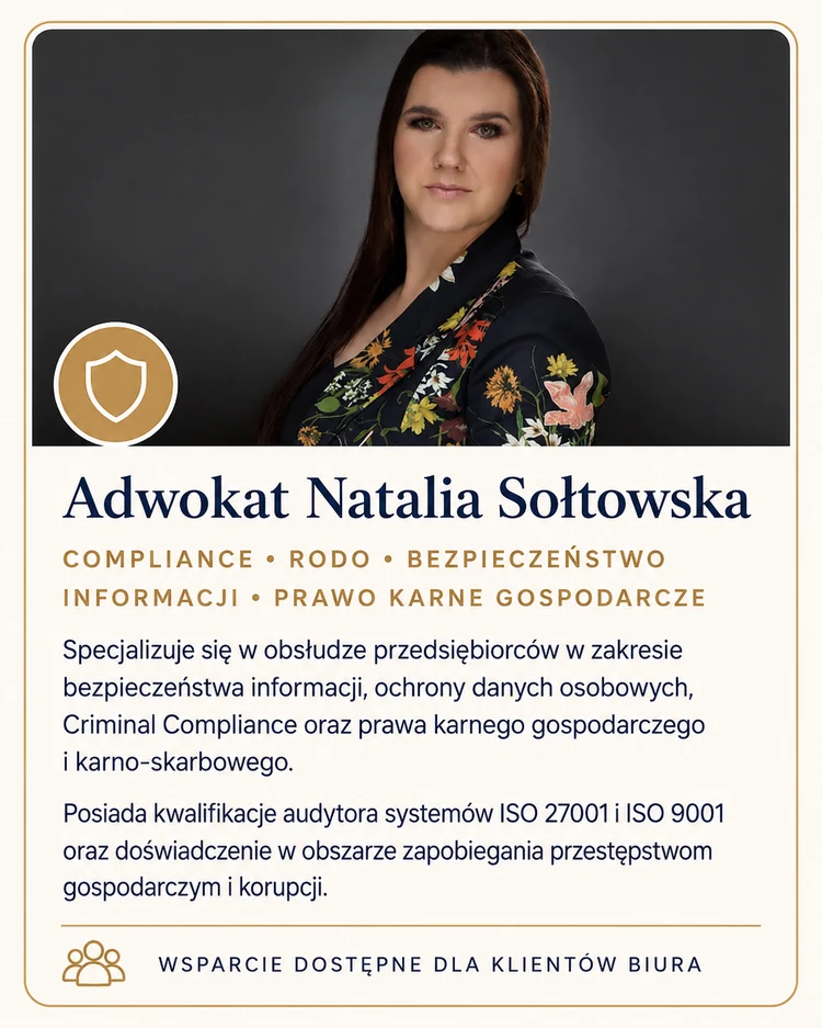 Adwokat Natalia Sołtowska — ekspertka współpracująca z Family Company
